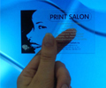 Пример печати шелкографией на пластике